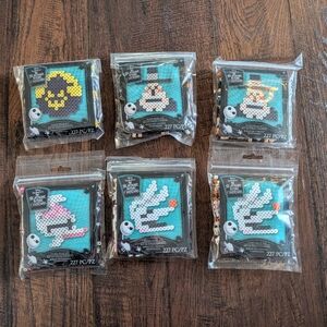 6 The Nightmare Before Christmas Mini Perler Fused Melt Bead Kits w/Patterns